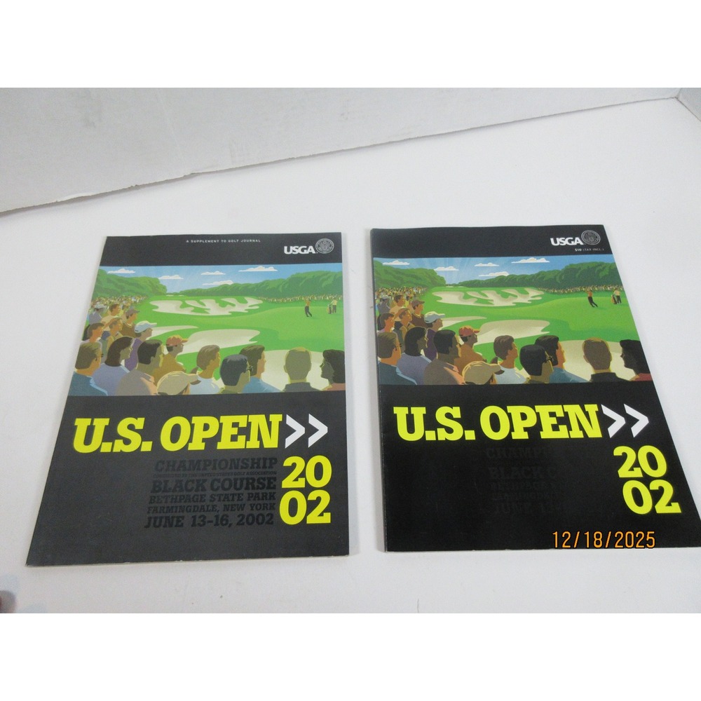 2002 US Open Championship Golf Magazine Bethpage State Park Black Course